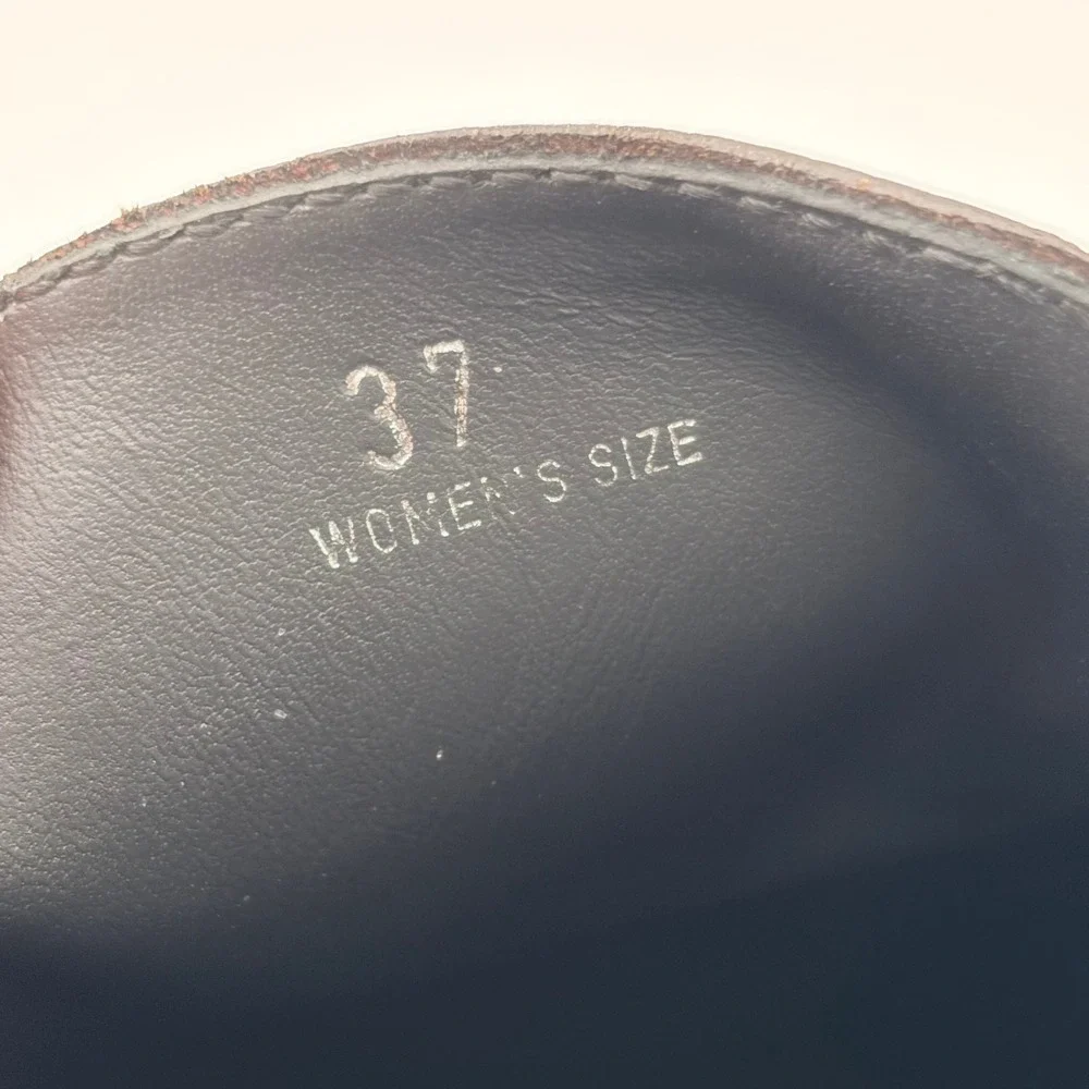 Tod's Loafers 37 Dark Academia Brown Patent Leather Gomma Vibram Platform Shoes